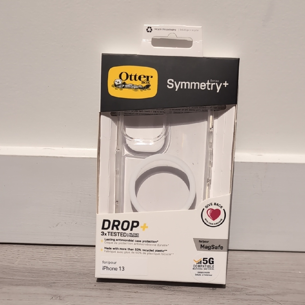 OtterBox Symmetry+ iPhone 13 Case - Clear White